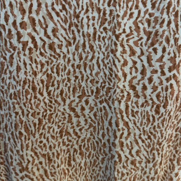 Old Navy Tan sleeveless Animal Print Midi Dress size large - Picture 2 of 4